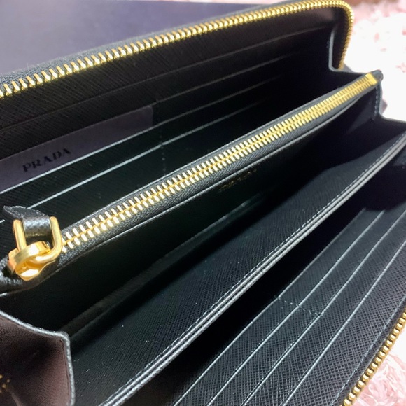 「SOLD」PRADA 1ML506 SAFFIANO SHINE NERO BLACK NEW - Picture 5 of 5